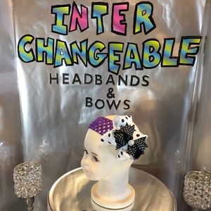 Infants and girls interchangeable headbands & bows